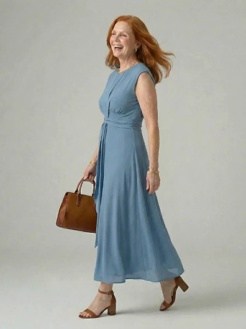 Orin | Clean Tie Midi Dress