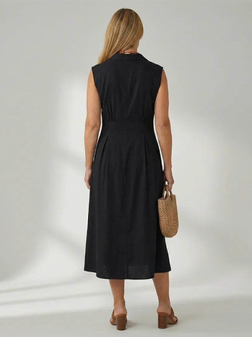Celyn | Stack Button Midi Dress