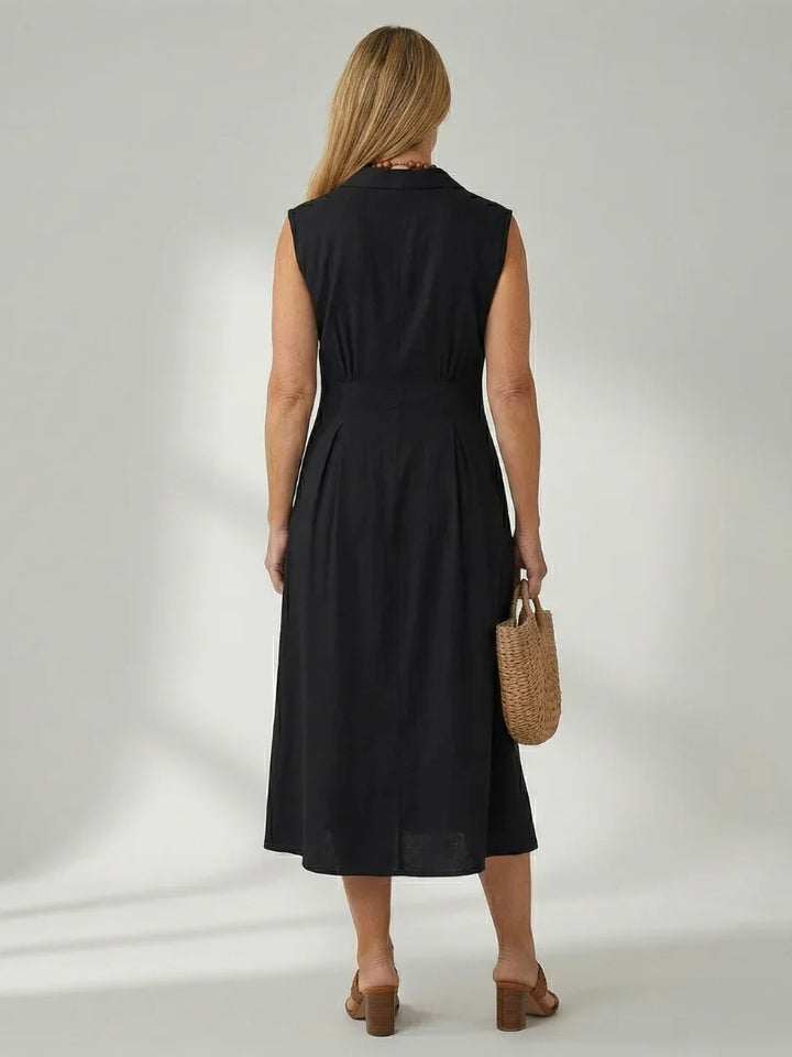 Celyn | Stack Button Midi Dress