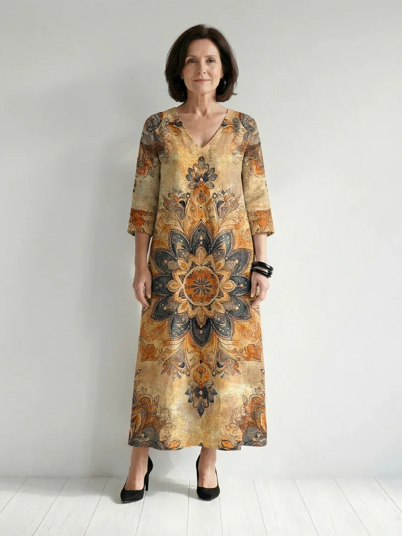 Damon | Gentle Floral Midi Dress