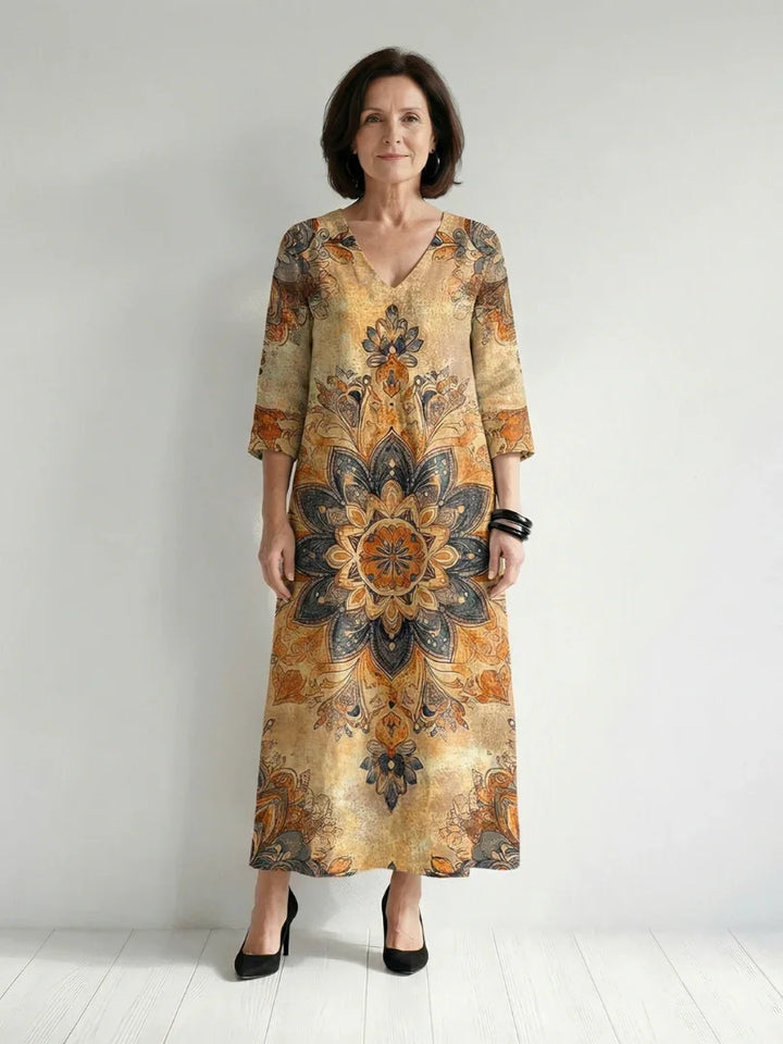 Damon | Gentle Floral Midi Dress