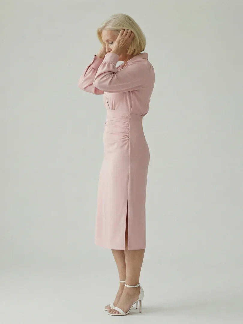 Eloria | Calm Front Midi Dress