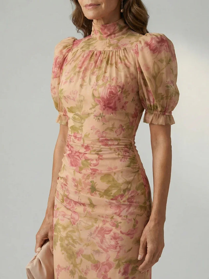 Vianne | Gentle High Neck Maxi Dress