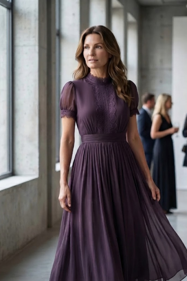 Elia | Gathered Waist Keyhole Maxi Dress