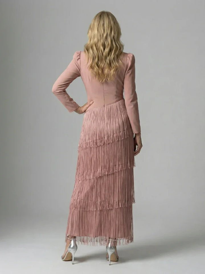 Noren | Fringe Layer Midi Dress