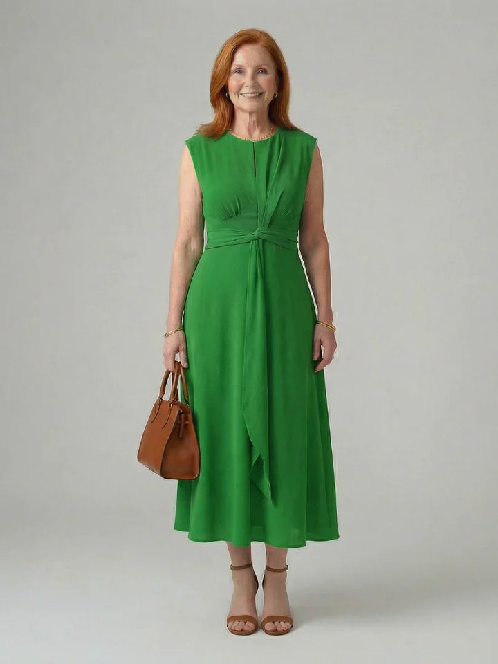 Orin | Clean Tie Midi Dress