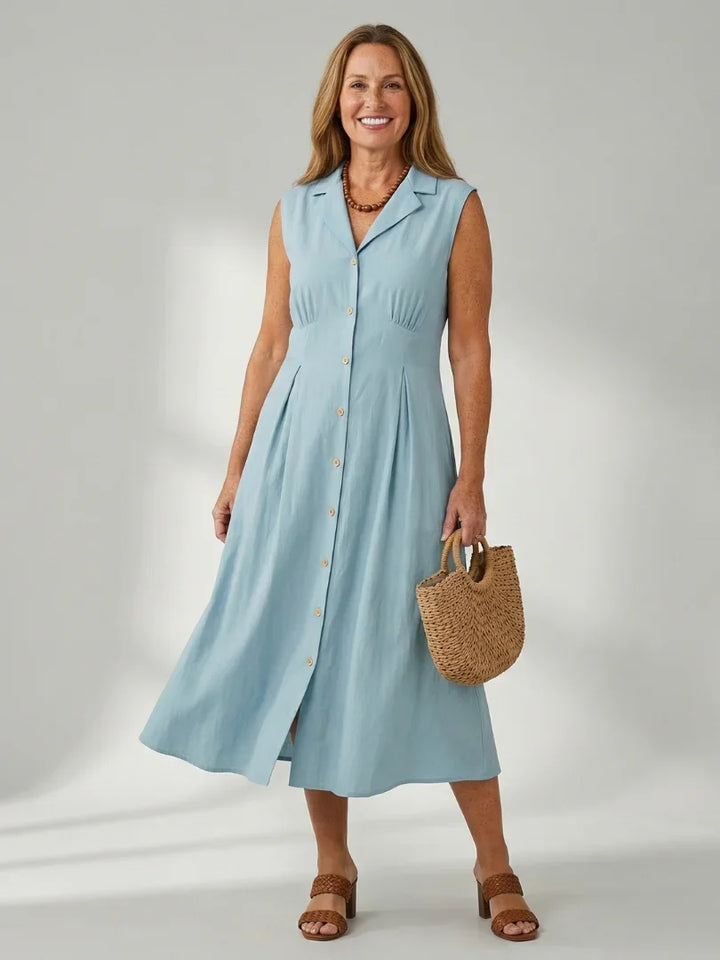 Celyn | Stack Button Midi Dress