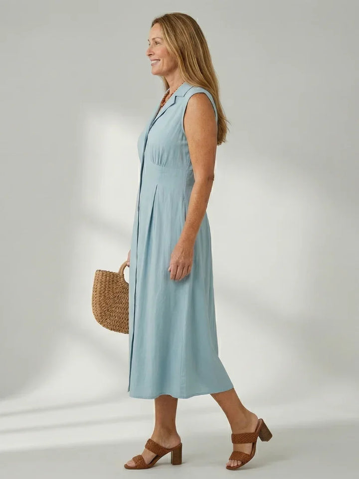 Celyn | Stack Button Midi Dress