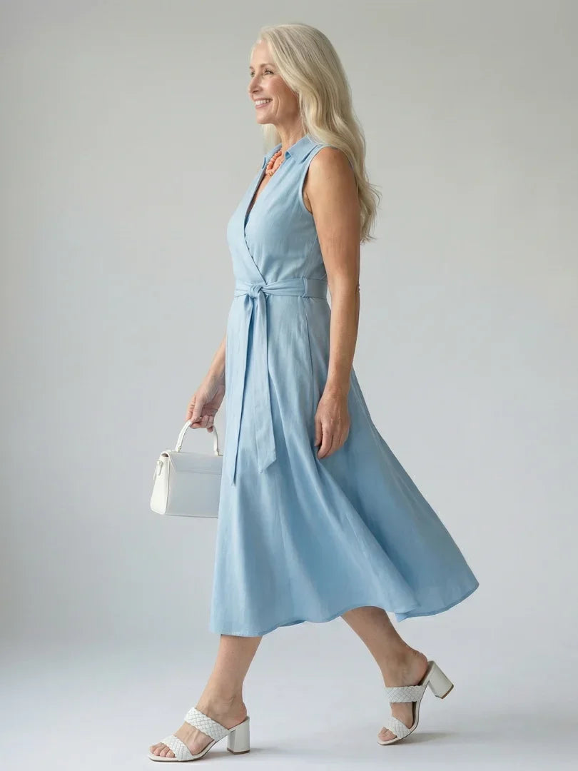 Ziven | Relaxed Drape Midi Dress