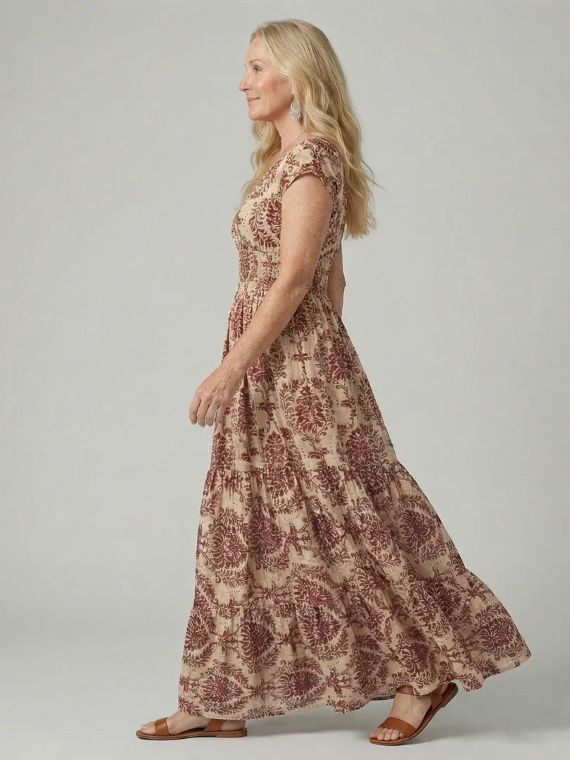 Melior | Printed Flow Maxi Dress