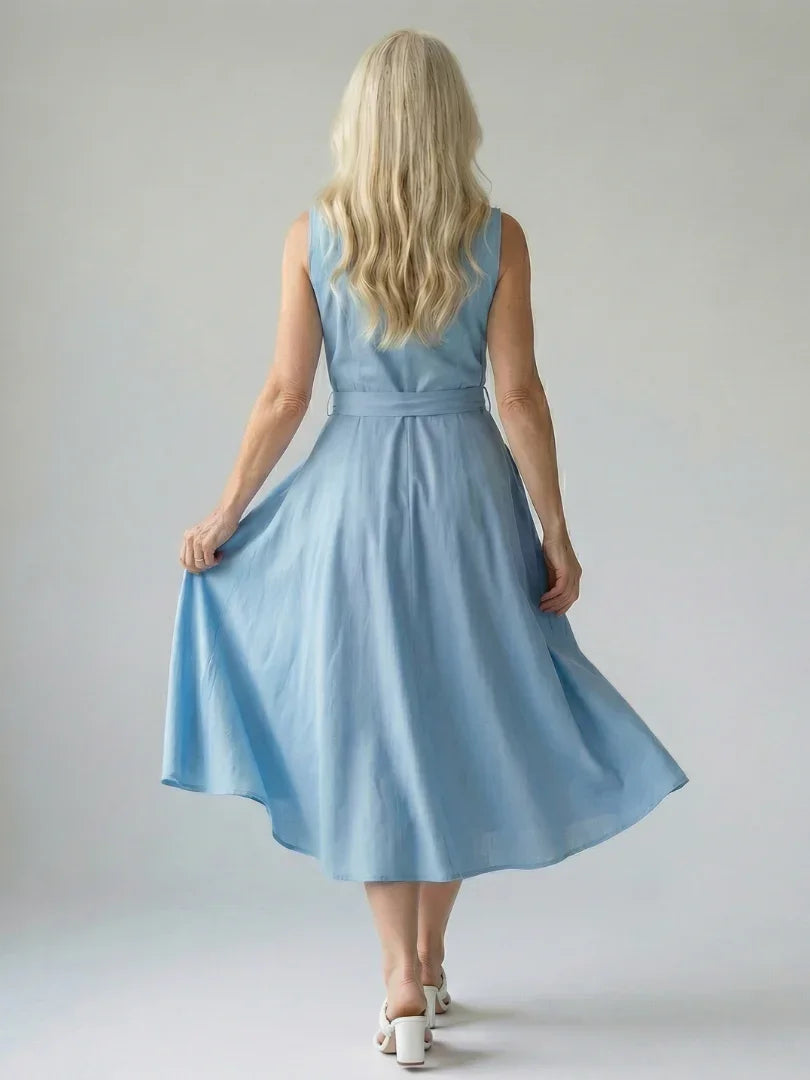 Ziven | Relaxed Drape Midi Dress