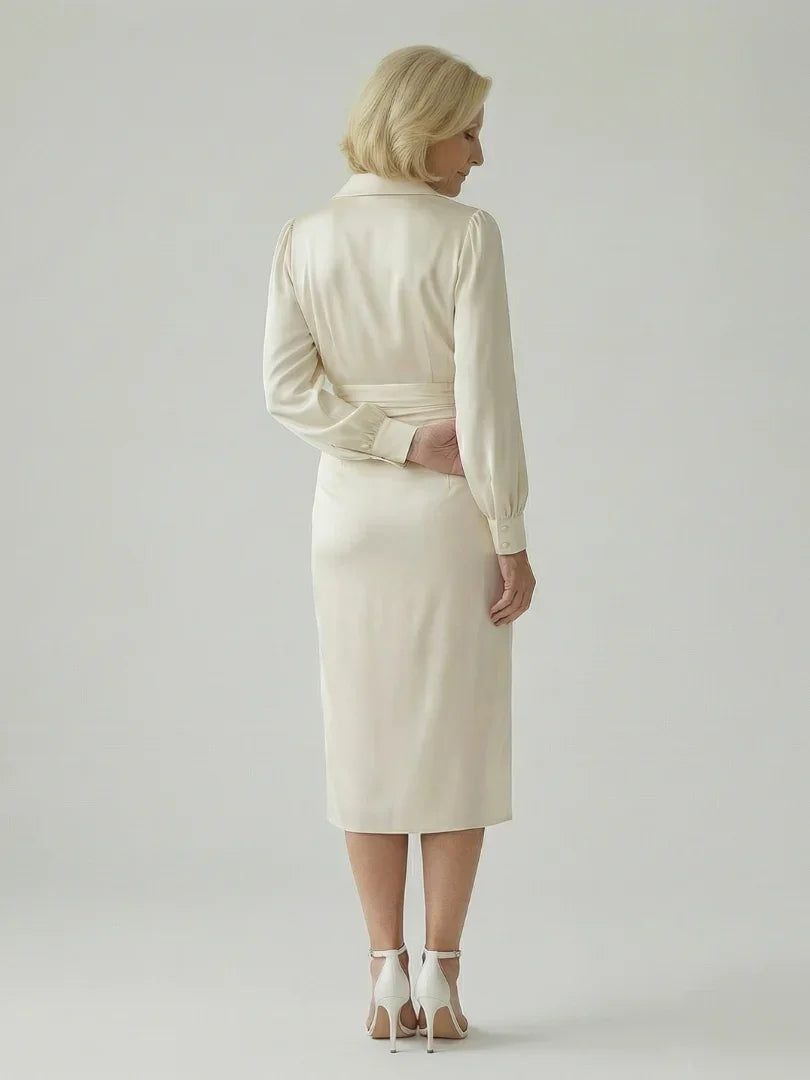 Eloria | Calm Front Midi Dress