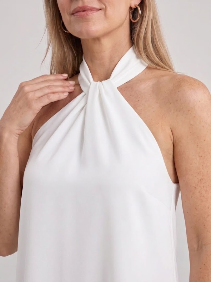 Avelen | Twisted Halter Neck Mini Dress