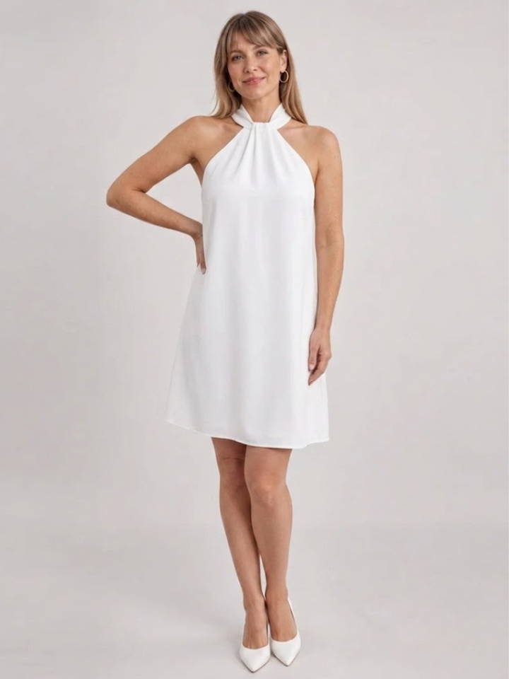 Avelen | Twisted Halter Neck Mini Dress