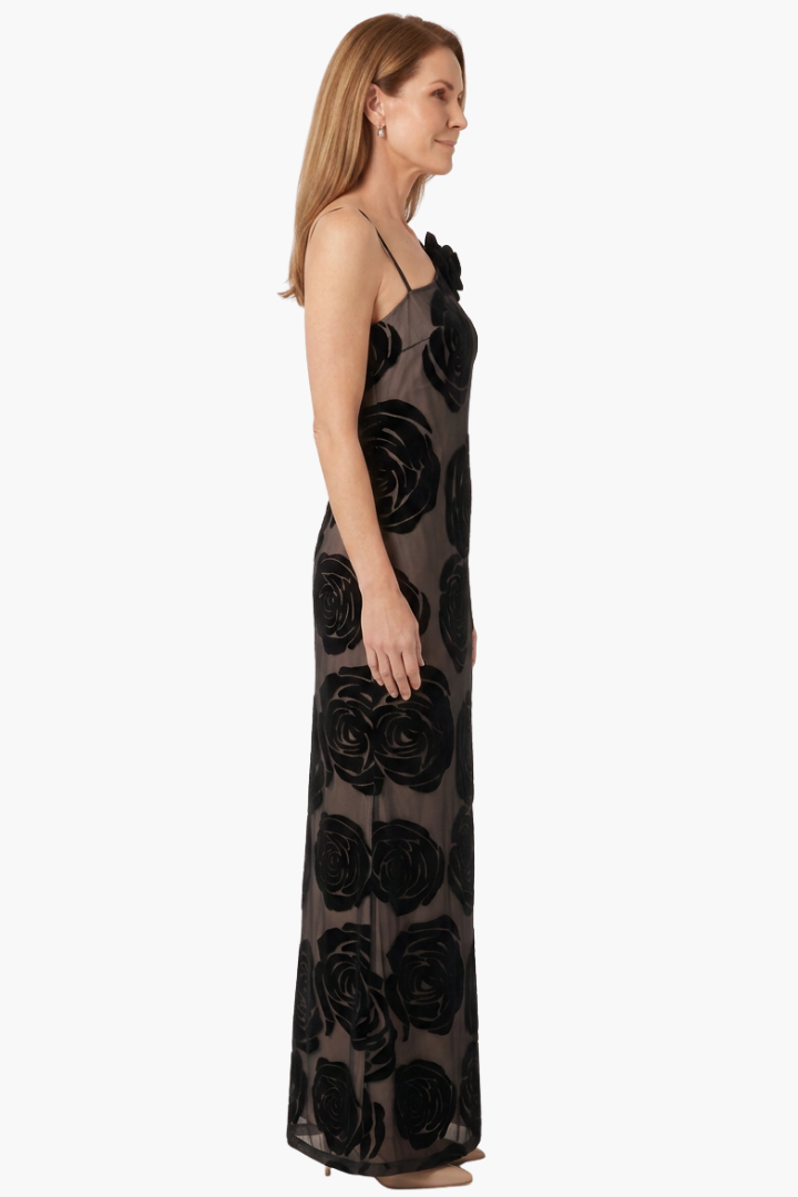 Cressida | One Shoulder Floral Lace Maxi Dress
