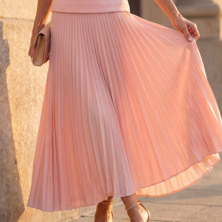Rhodes | Structured Bodice Pleated Skirt Set