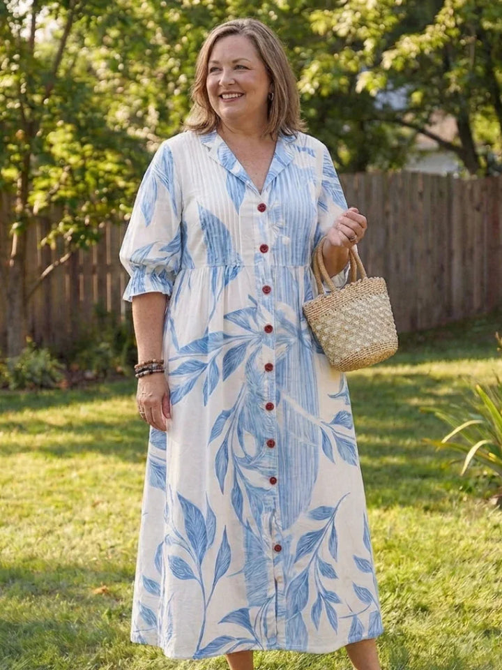 Virelle | Botanical Flow Maxi Dress