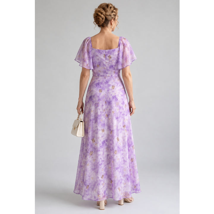 Vaelis |  Flutter Sleeve Midi Dress